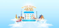 THỨ 3 HÀNG TUẦN – GIẢM 15% TRÊN CHẶNG BAY QUỐC TẾ